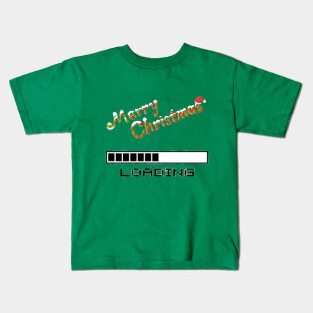 Merry Christmas - Loading Kids T-Shirt by Christamas Clothing